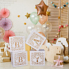 4Pcs Paper with PET Storage Boxes CON-WH0095-192-5