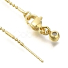 Rack Plating Brass Column & Ball Link Chain Necklaces LS-MAK-L042-06G-2