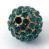 Alloy Rhinestone Beads RB-A034-10mm-A06G-2