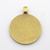 Alloy Pendant Cabochon Settings PALLOY-S602-AB-LF-2