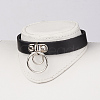 Punk Rock Style Cowhide Leather Choker Necklaces X-NJEW-D287-06-5