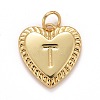 Rack Plating Golden Brass Pendants KK-E260-01G-T-1