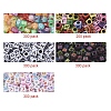 DIY 6mm Cube Bead Stretch Bracelet Kits for Children's Day DIY-YW0001-82-10