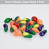 DIY Vegetables Themed Keychain Making Kits DIY-NB0004-62-4