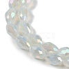 Opaque Solid Color Electroplate Glass Beads Strands LS-EGLA-N013-J6mm-B02-3
