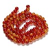 Spray Painted Crackle Glass Beads Strands CCG-Q002-10mm-10-4