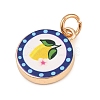 Painted Brass Pendants KK-CBAA339-02A-2