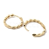 Brass Micro Pave Clear Cubic Zirconia Hoop Earrings EJEW-E295-03KCG-2