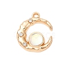 Alloy & Resin & Rhinestone Pendants RE-CBA6A90-05G-1
