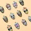 Alloy Enamel Pendants ENAM-CJ0001-37-3