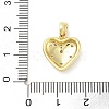 Brass Micro Pave Cubic Zirconia Pendants KK-F877-25G-3