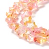 Transparent Glass Beads Strand X1-GLAA-F112-04I-4