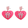 Acrylic Stud Earrings FS-WG4C131-02-2