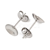 304 Stainless Steel Stud Earring Findings STAS-D389-03E-P-2