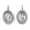 304 Stainless Steel Micro Pave Cubic Zirconia Charms STAS-K302-01E-P-1