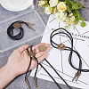 3Pcs 3 Styles Alloy Pendant Bolo Tie Lariat Necklaces NJEW-CL0001-09-3
