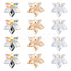 18Pcs 3 Styles Glass Pendants PALLOY-TA00343-1