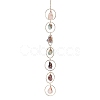 Nuggets Chakra Gemstone Chandelier Hanging Suncatcher AJEW-Q143-02-2