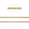 Ion Plating(IP) 304 Stainless Steel Faceted Curb Chains CHS-G027-07G-2