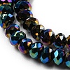 Electroplate Glass Beads Strands EGLA-F149-FP-10-3
