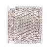 Brass Rhinestone Strass Chains CHC-T001-SS16-01S-3