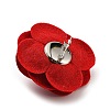Cloth Art Camelia Brooch Pins AJEW-Q147-01C-2