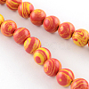 Dyed Synthetical Gemstone Round Bead Strands G-Q939-01A-M-2