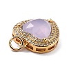 Eco-Friendly Brass Micro Pave Cubic Zirconia Pendants ZIRC-H122-03G-01-4