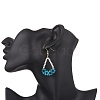 Natural Apatite Arch Dangle Earrings EJEW-TA00742-02-3