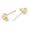 Ion Plating(IP) 304 Stainless Steel Stud Earring Findings STAS-P366-95C-G-2