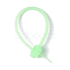 Luminous Silicone Cable Zip Ties AJEW-P104-01E-3