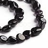 Natural Black Tourmaline Beads Strands X-G-D0002-B39-3