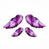 Epoxy Resin Wing Pendants FIND-N005-64D-2