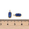 Natural Lapis Lazuli Rectangle Charms STAS-I325-141A-G-3