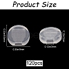 120Pcs Comfort Silicone Earring Pads KY-SP0001-04-2