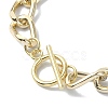 Acrylic & Aluminum Curb Chain Necklace NJEW-JN04554-5