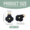 Flower Cowhide Suspension Clasps FIND-TAC0036-055G-02-3