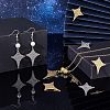 16Pcs 4 Style 304 Stainless Steel Pendants STAS-UN0038-32-4