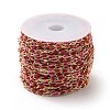 Brass Enamel Curb Chains CHC-C003-13G-16-3