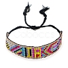 Miyuki Seed Braided Bead Bracelet BJEW-P269-27-2