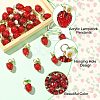 30Pcs Acrylic Lampwork Pendants PALLOY-CJ00160-3