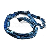 Electroplated Non-magnetic Synthetic Hematite Beads Strands G-G089-B02-14-2