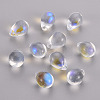 Transparent Spray Painted Glass Charms GLAA-T016-37-2