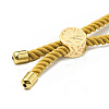 Twisted Nylon Cord Silder Bracelets DIY-B066-03G-16-3