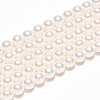 Baking Paint Pearlized Glass Pearl Bead Strands X-HY-N002-4mm-A11-3