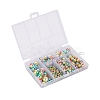 497Pcs 5 Style Rainbow ABS Plastic Imitation Pearl Beads OACR-YW0001-07B-4