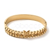 Stainless Steel 2 Lines Butterfly Hinged Bangles for Women BJEW-G719-21G-2