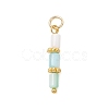 Dyed Natural Freshwater Shell Beaded Pendants PALLOY-JF05024-02-3