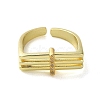 Open Brass with Cubic Zirconia Rings RJEW-B057-06G-1