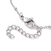 2Pcs 2 Colors 304 Stainless Steel Satellite Chain Bracelet Makings BJEW-JB10587-5